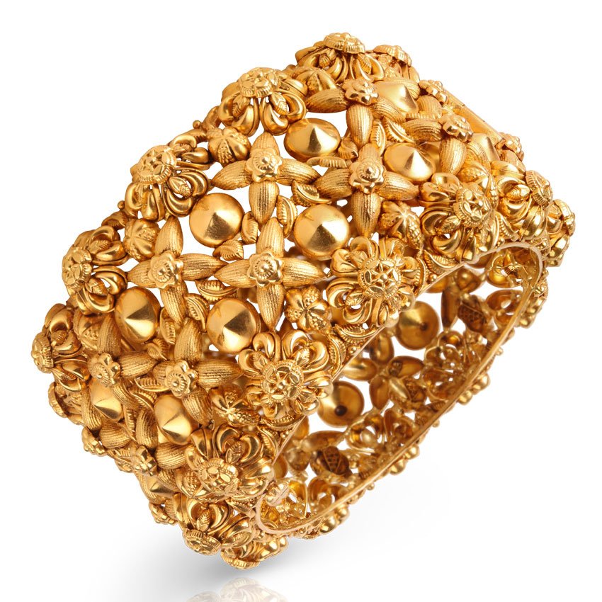 Azalea Ornate Floral Bangle