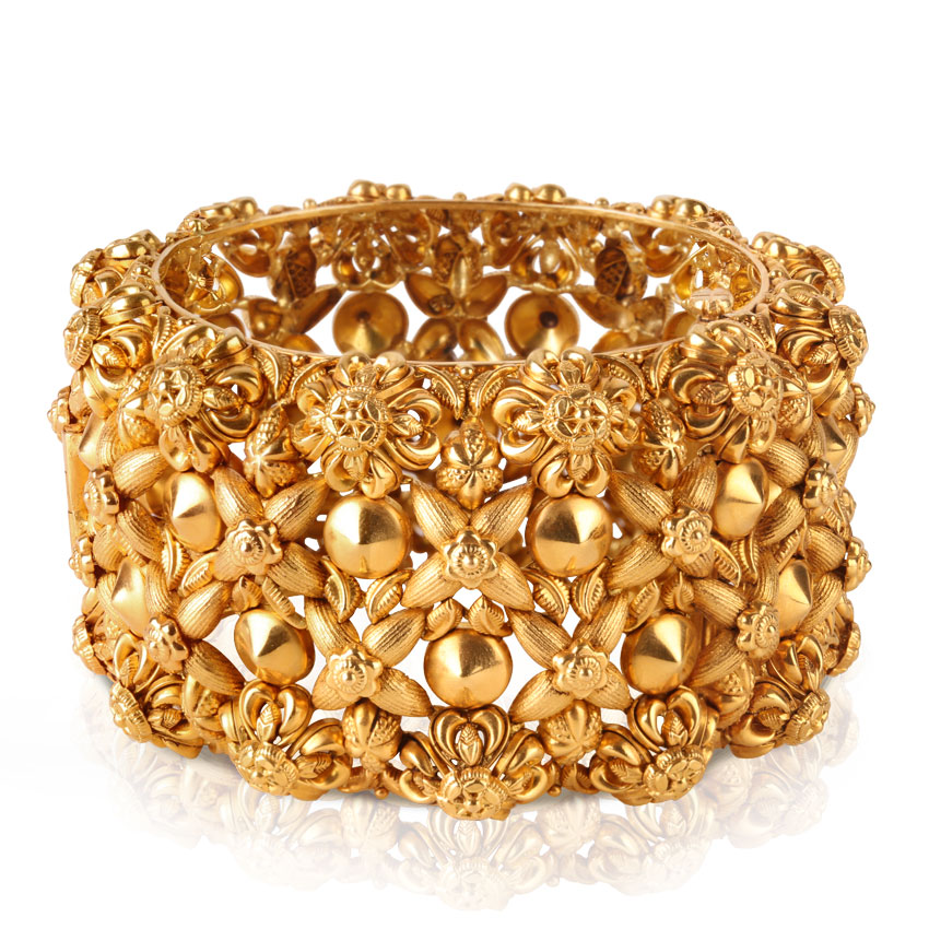 Azalea Ornate Floral Bangle