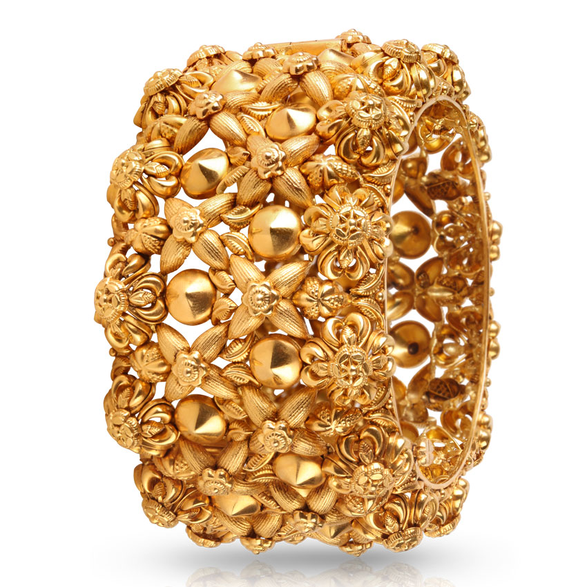 Azalea Ornate Floral Bangle