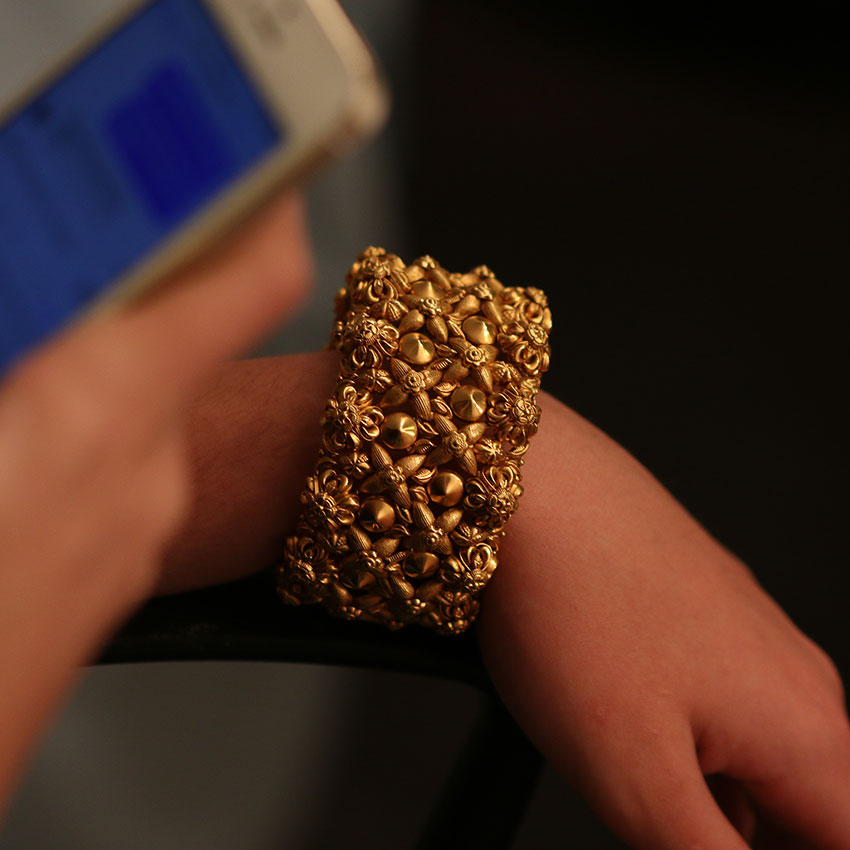 Azalea Ornate Floral Bangle