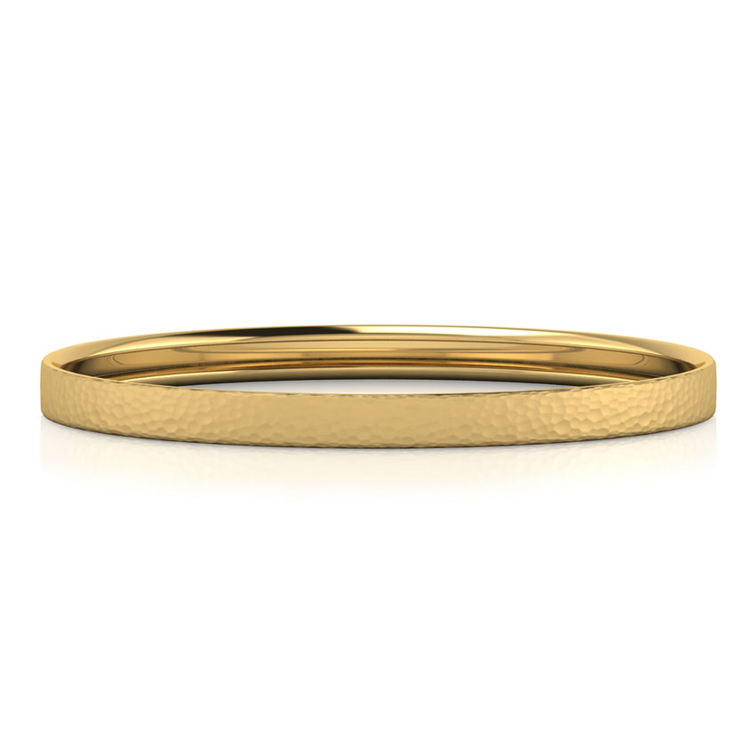 Gold Bangles 18 Karat Yellow Gold Corin Hammered Gold Bangle