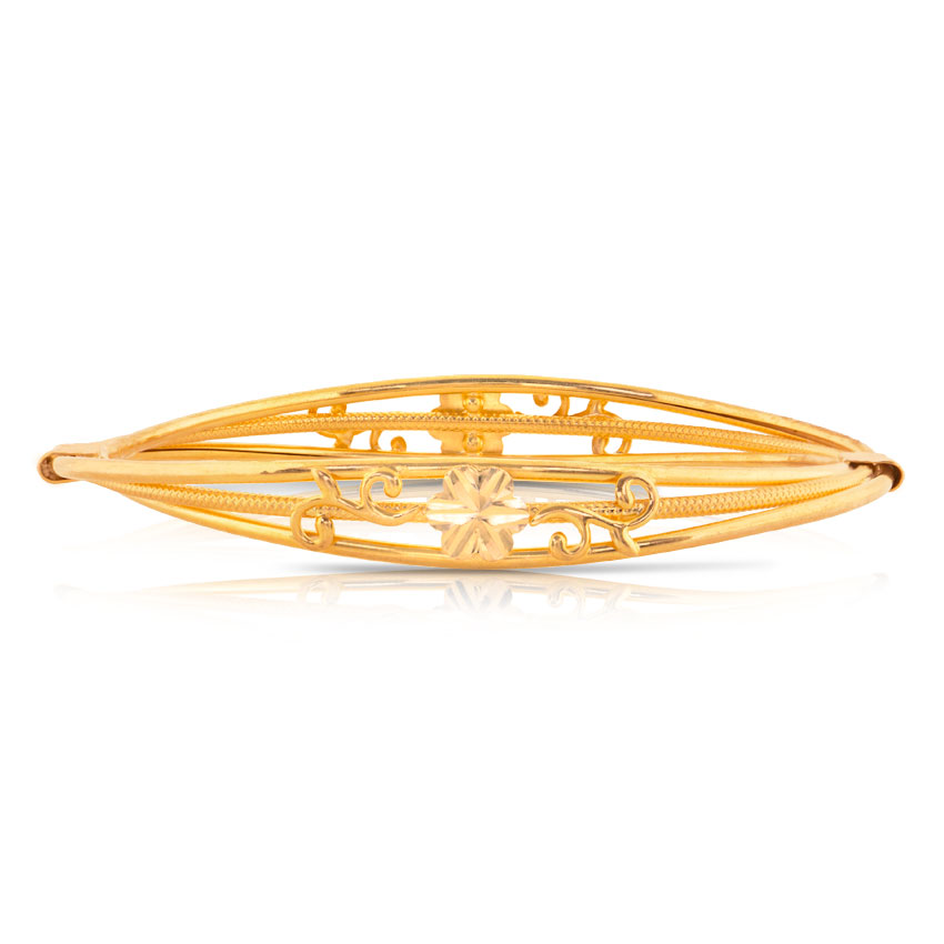 Hiza Floral Gold Bangle