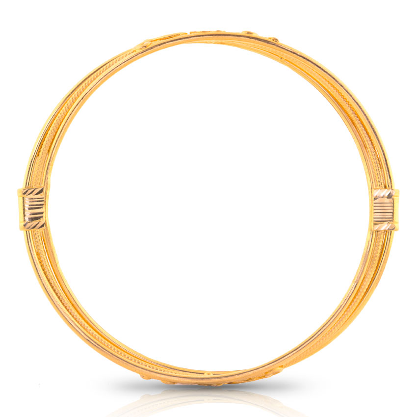 Hiza Floral Gold Bangle