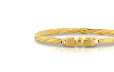 Aseey Beaded Gold Bangle Aseey Beaded Gold Bangle