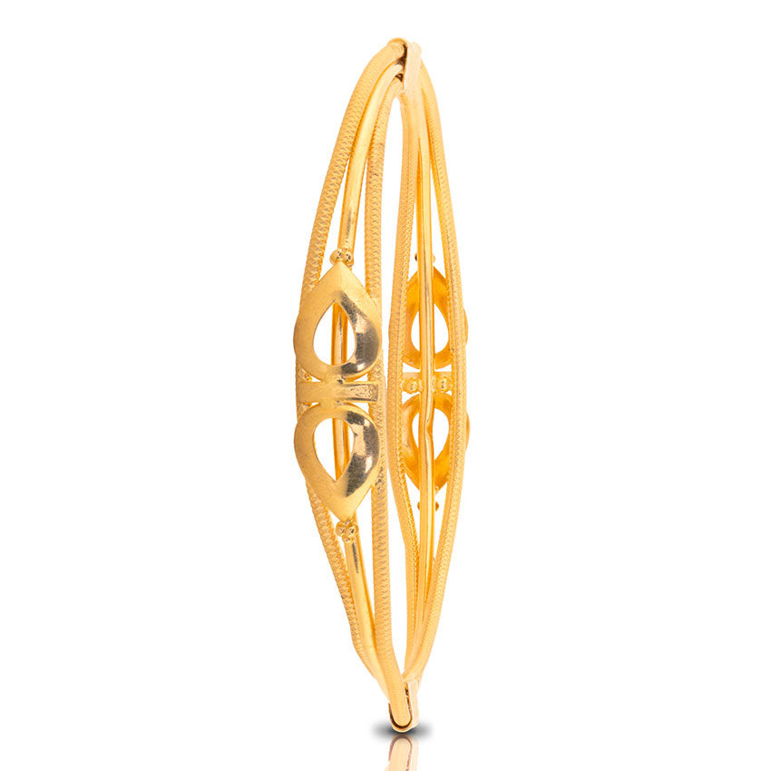 Bela Leaf Gold Bangle