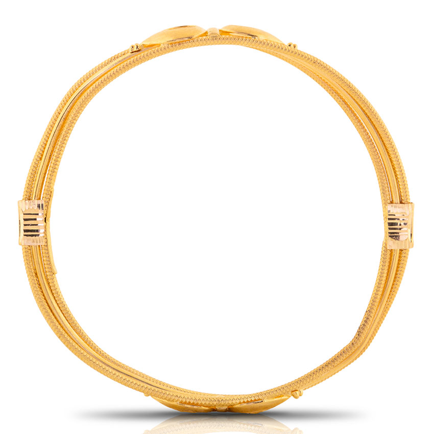 Bela Leaf Gold Bangle