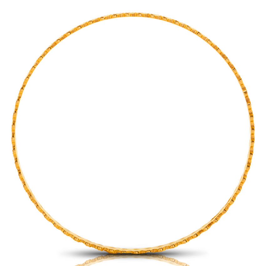 Asya Wave Gold Bangle