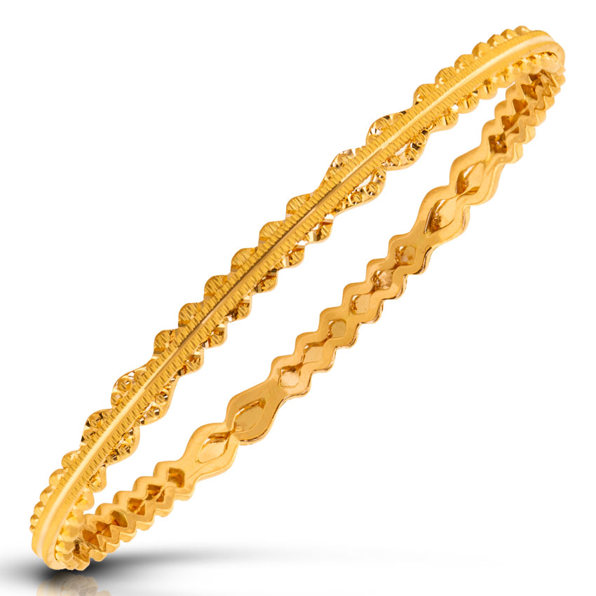 Jui Wave Gold Bangle