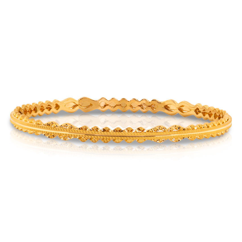 Jui Wave Gold Bangle