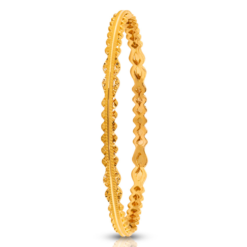 Jui Wave Gold Bangle