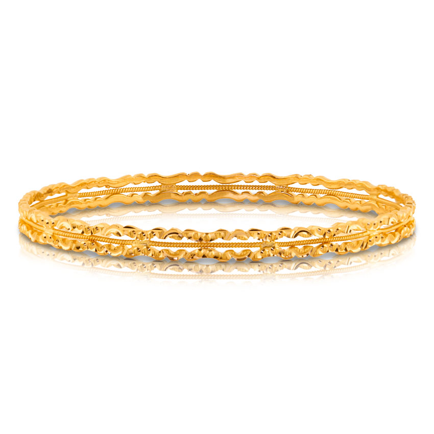 Binu Textured Gold Bangle