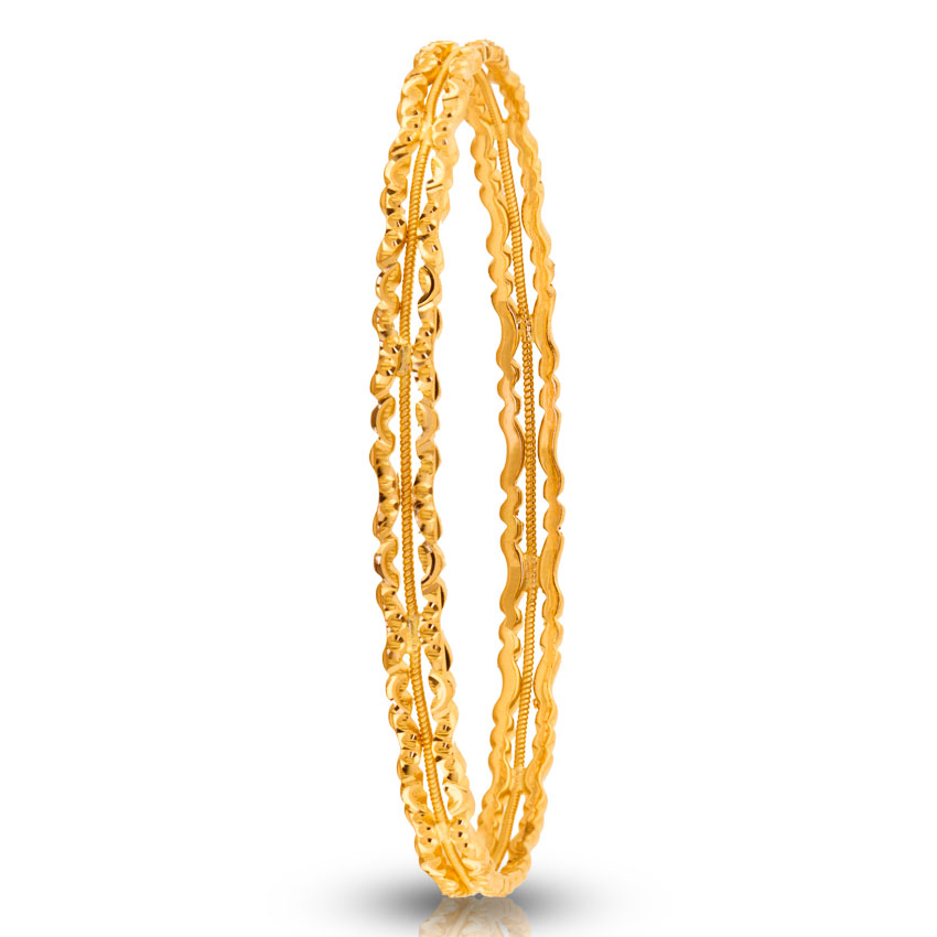 Binu Textured Gold Bangle