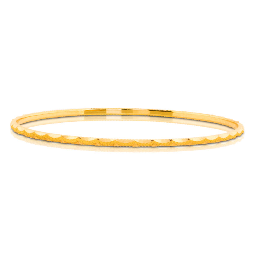 Kiara Spiral Gold Bangle