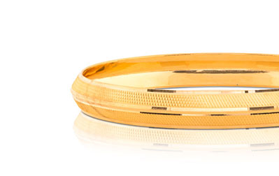 Gold Bangles 22 Karat Yellow Gold Hiran Gold Kada for Him