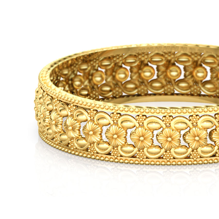Bloom Floral Gold Bangle Bloom Floral Gold Bangle