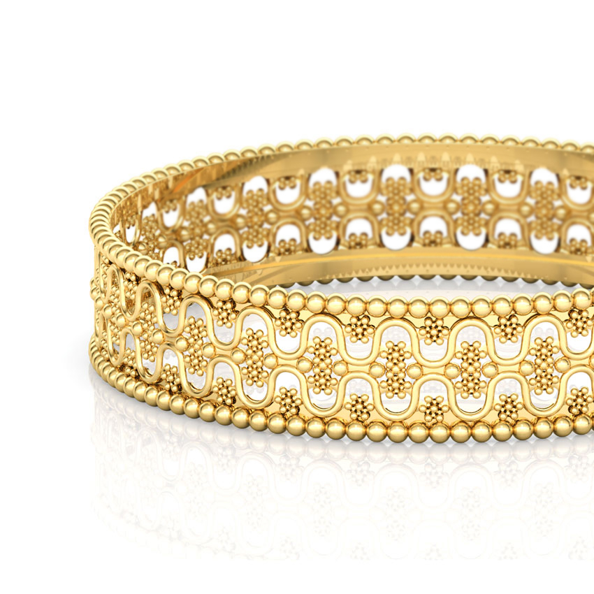Dual Wave Gold Bangle Dual Wave Gold Bangle