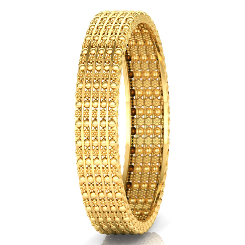 Floral Beads Gold Bangle Floral Beads Gold Bangle