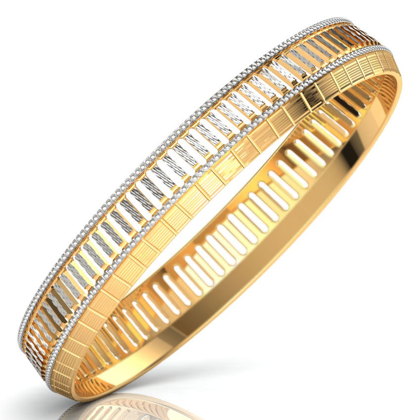 Edgy Cutout Gold Bangle Edgy Cutout Gold Bangle