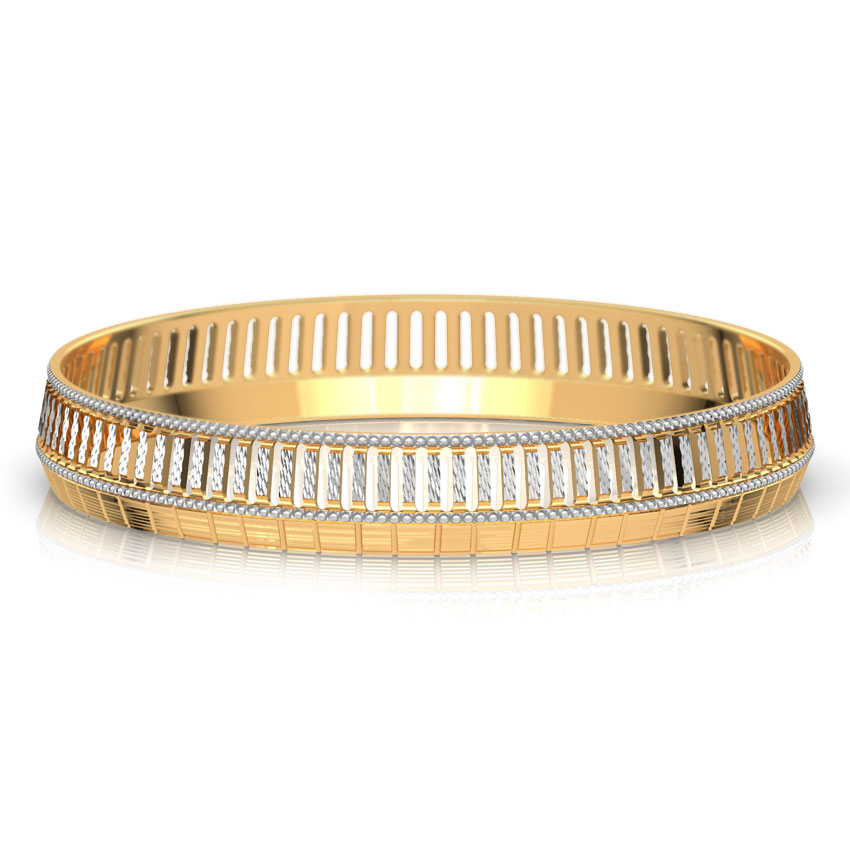 Edgy Cutout Gold Bangle Edgy Cutout Gold Bangle