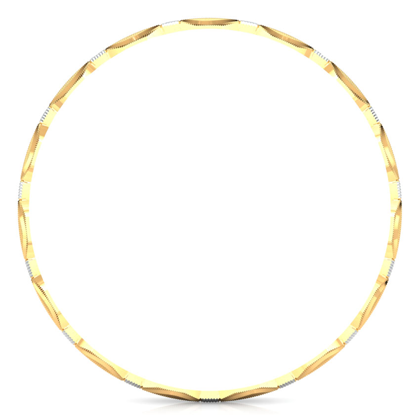 Four Tone Textured Gold Bangle Set of 4