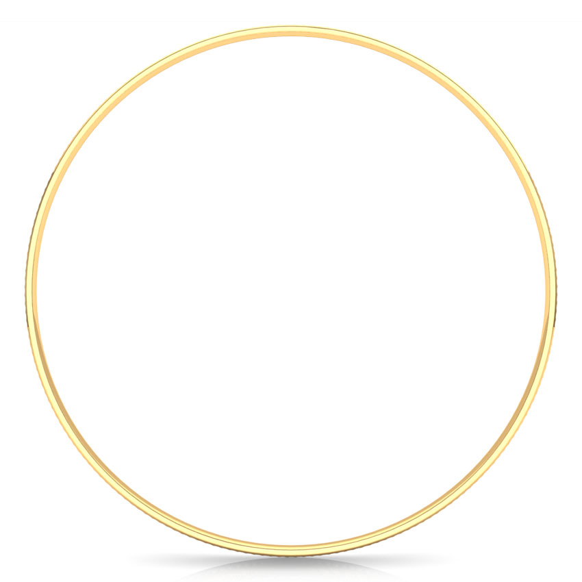 Notch Texture Gold Bangle Set of 2