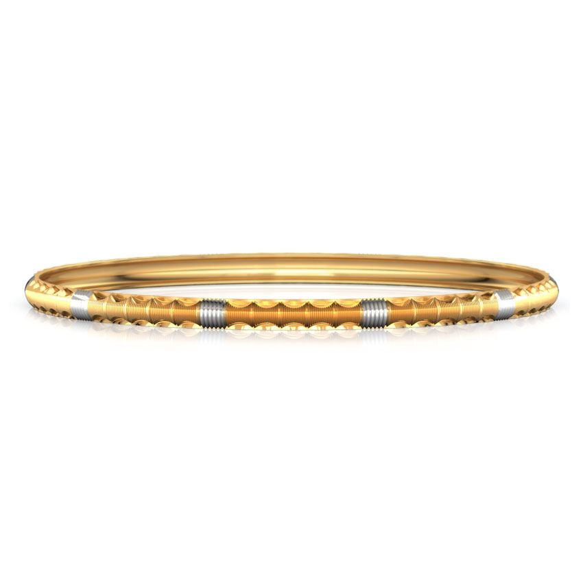 Four Tone Gold Bangle Set of 4
