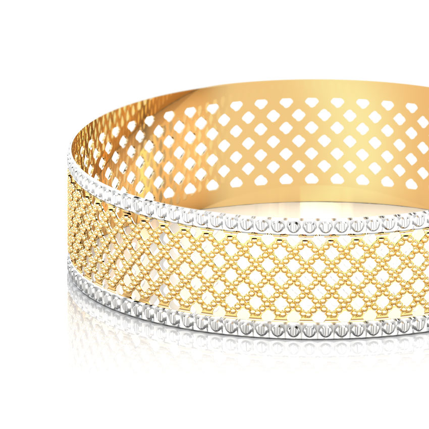 Mesh Gold Bangle