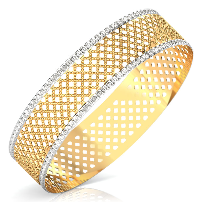 Mesh Gold Bangle