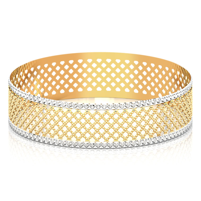 Mesh Gold Bangle