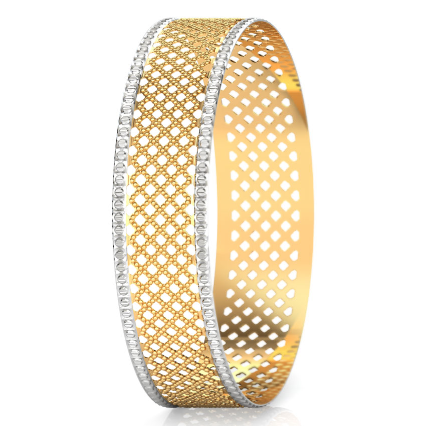Mesh Gold Bangle