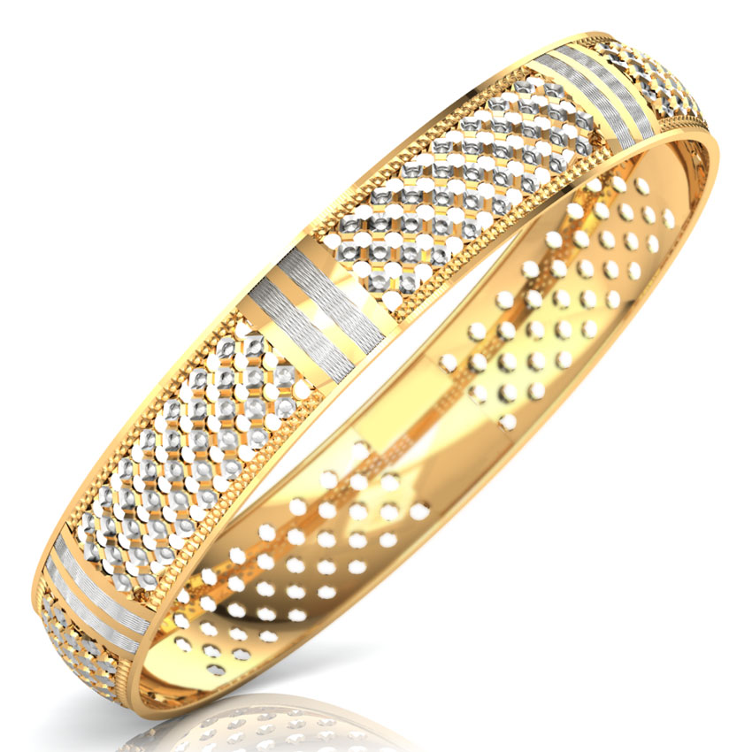 Sequence Gold Bangle