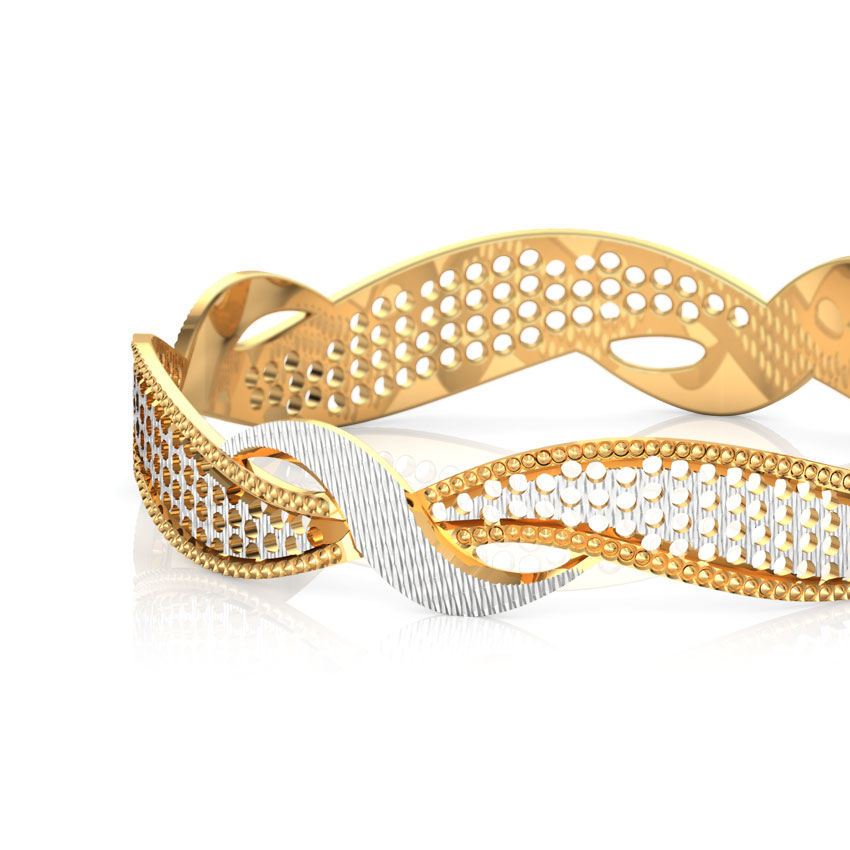 Twine Gold Bangle