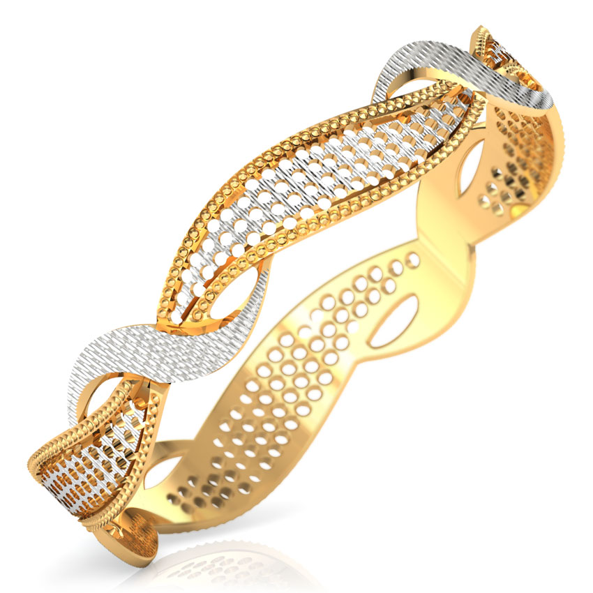 Twine Gold Bangle