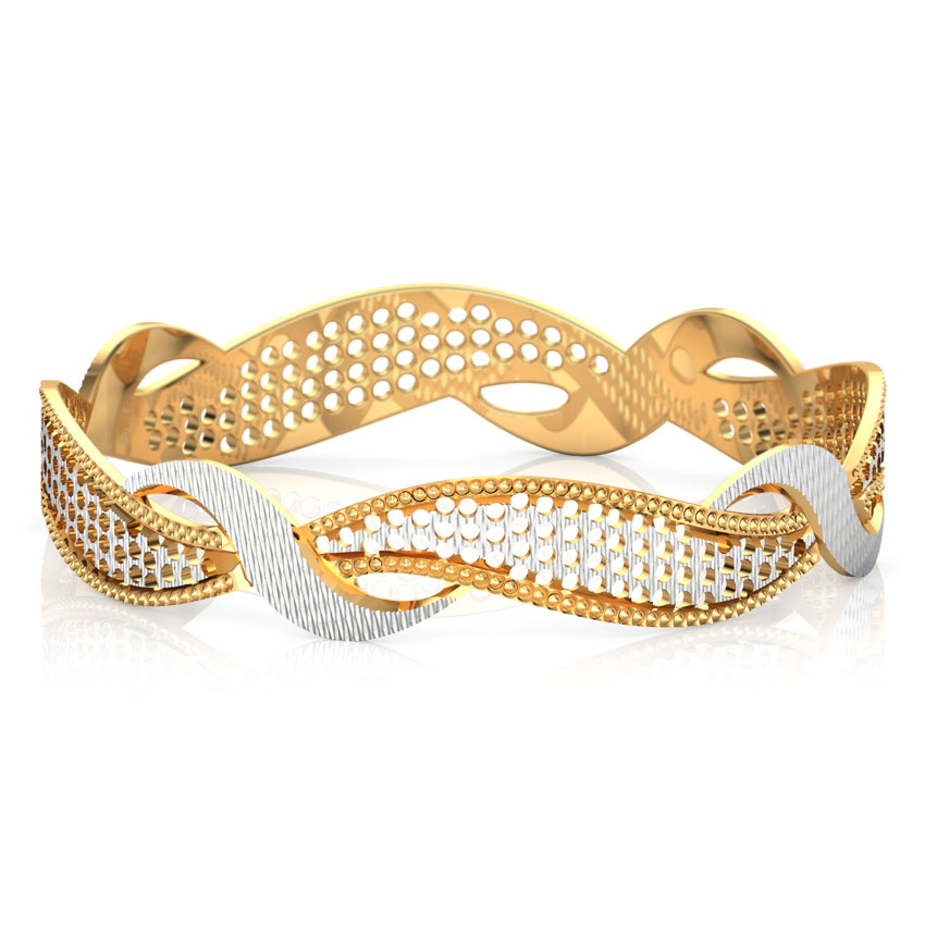 Twine Gold Bangle