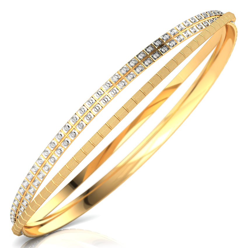Crossover Texture Gold Bangle Crossover Texture Gold Bangle