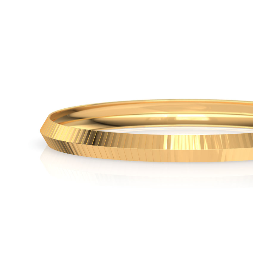 Edgy Stripes Gold Bangle Edgy Stripes Gold Bangle