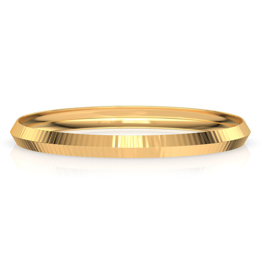 Edgy Stripes Gold Bangle Edgy Stripes Gold Bangle