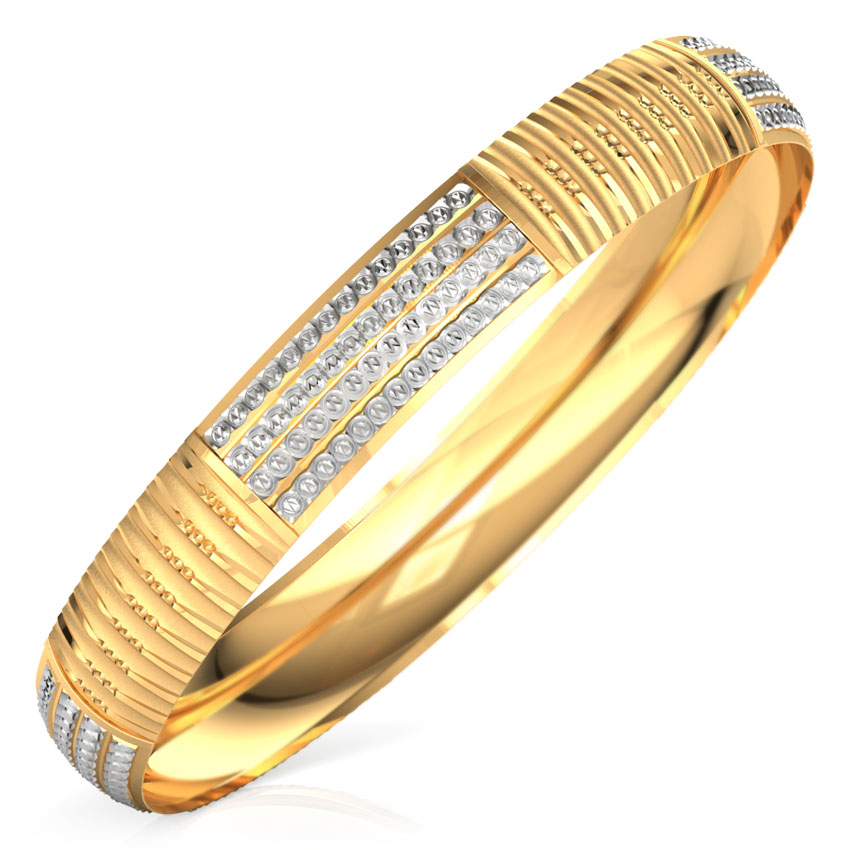 Dual-Finish Gold Bangle Dual-Finish Gold Bangle