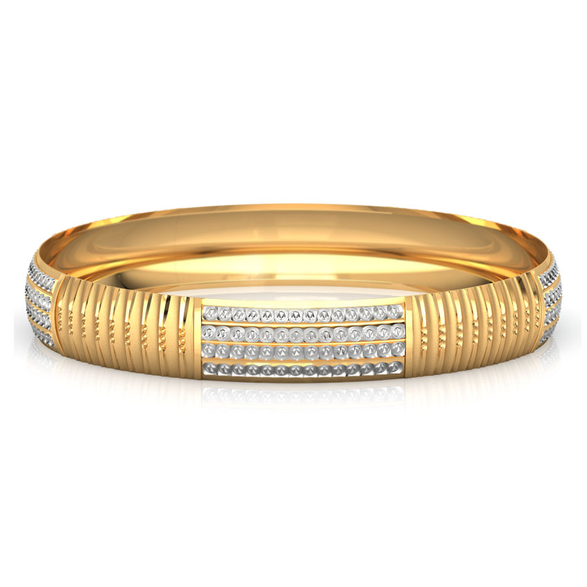 Dual-Finish Gold Bangle Dual-Finish Gold Bangle