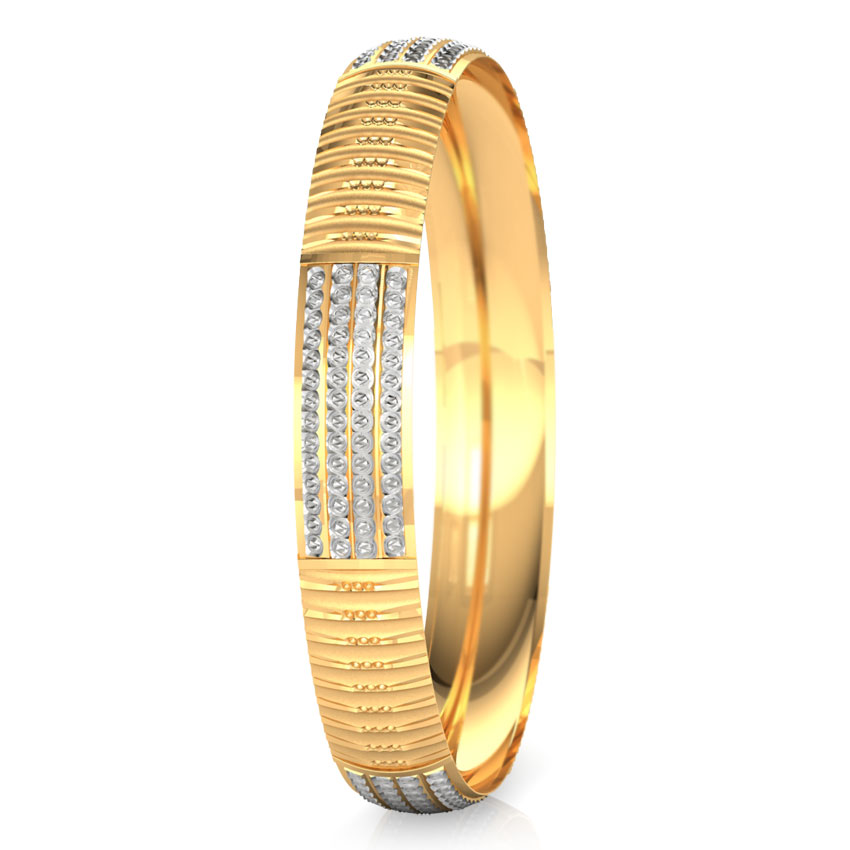Dual-Finish Gold Bangle Dual-Finish Gold Bangle