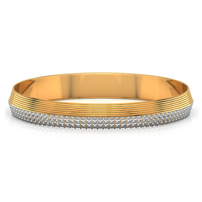 Three-Tone Pattern Gold Bangle Three-Tone Pattern Gold Bangle