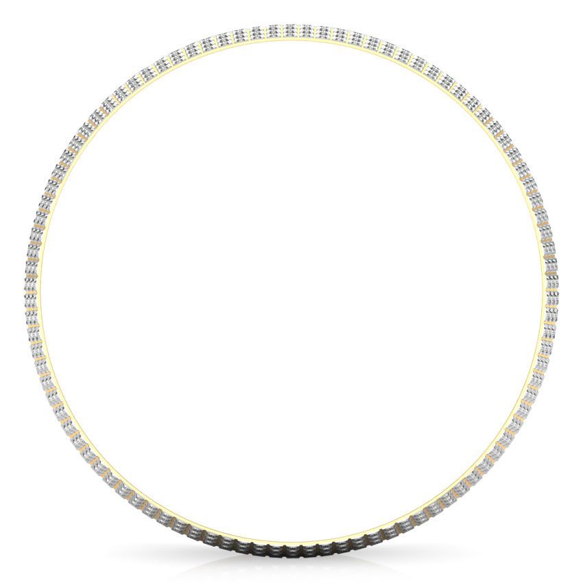 Three-Tone Pattern Gold Bangle Three-Tone Pattern Gold Bangle