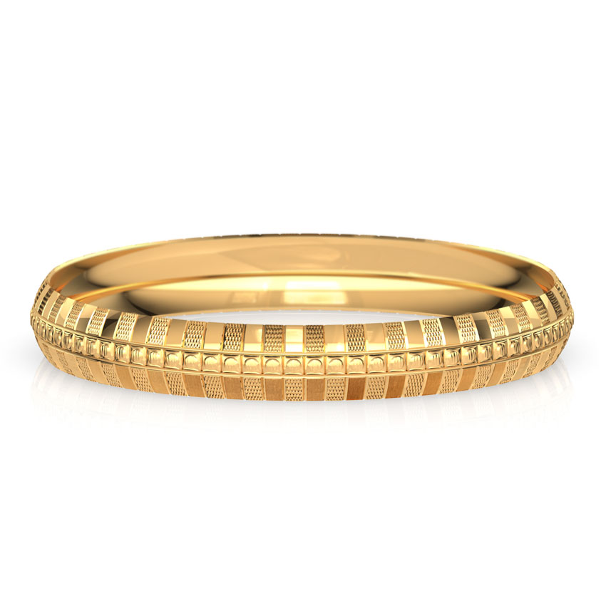 Waver Texture Gold Bangle