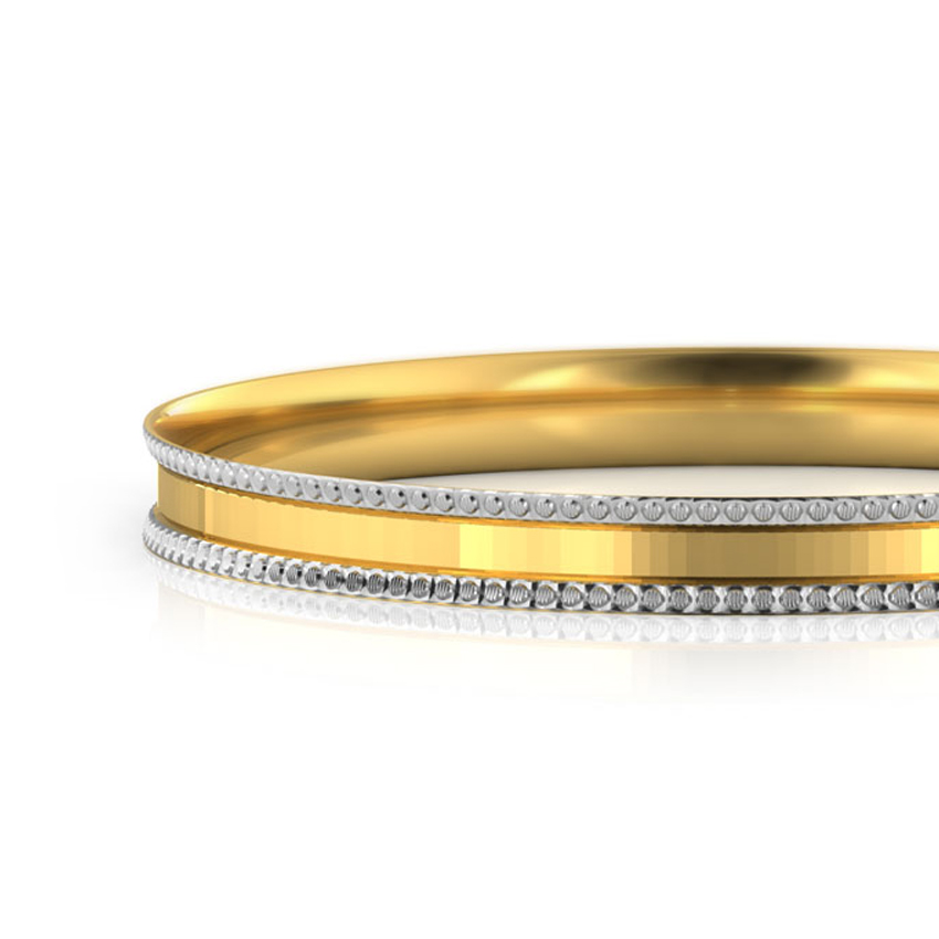 Gritty Texture Gold Bangle