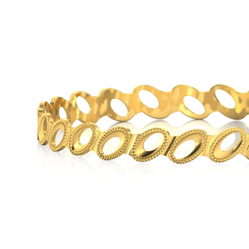 Ovate Cutout Gold Bangle Ovate Cutout Gold Bangle