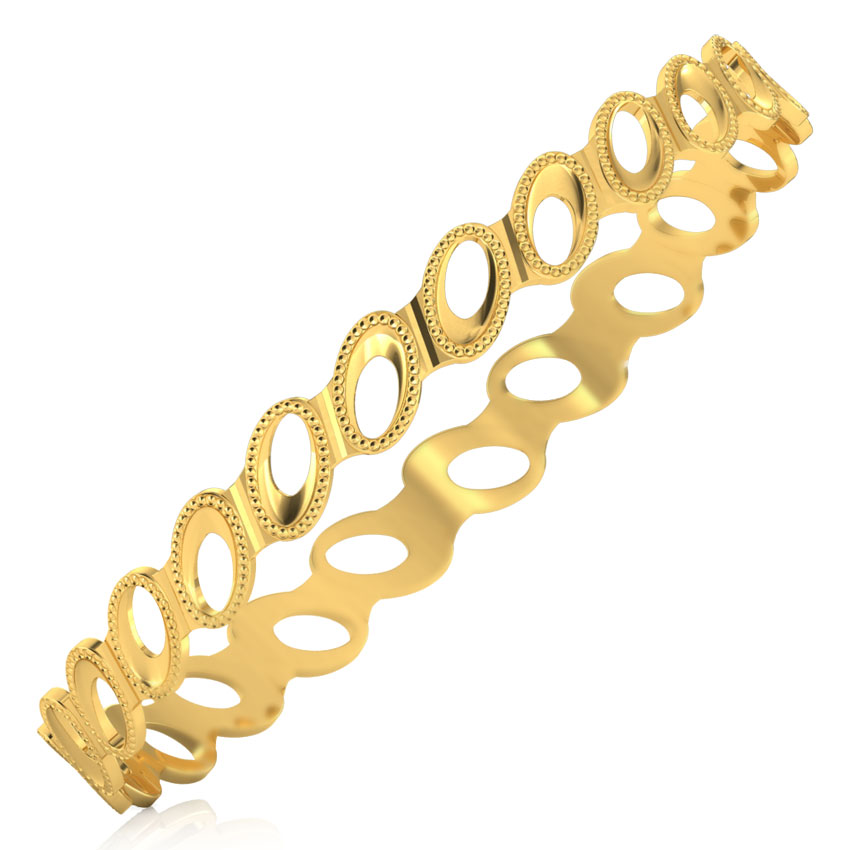 Ovate Cutout Gold Bangle Ovate Cutout Gold Bangle