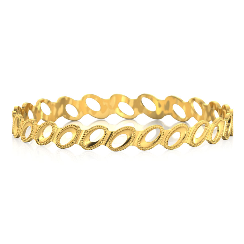 Ovate Cutout Gold Bangle Ovate Cutout Gold Bangle