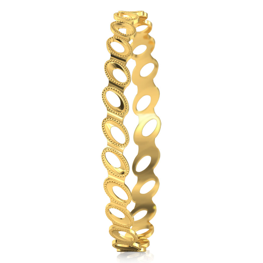 Ovate Cutout Gold Bangle Ovate Cutout Gold Bangle