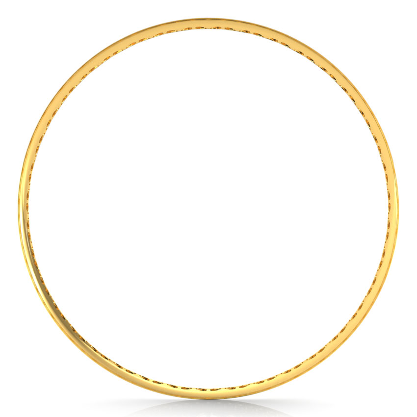 Floret Cutout Gold Bangle