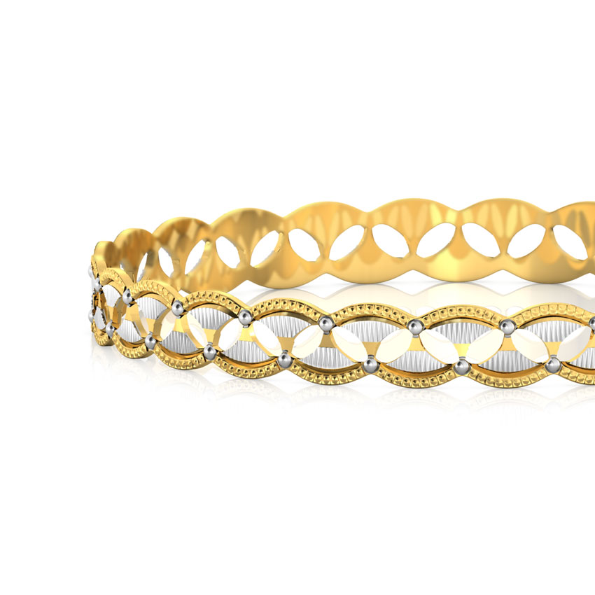 Marquise Cutout Gold Bangle